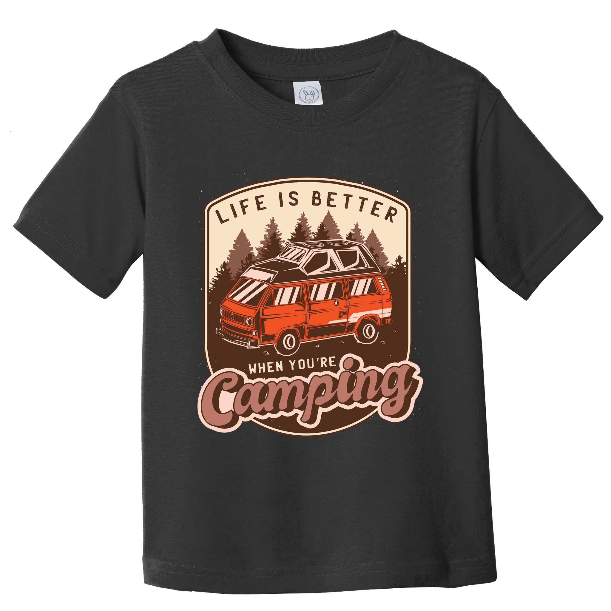 Life Is Better When You're Camping Vintage Toddler T-Shirt