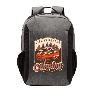 Life Is Better When You're Camping Vintage Vector Backpack