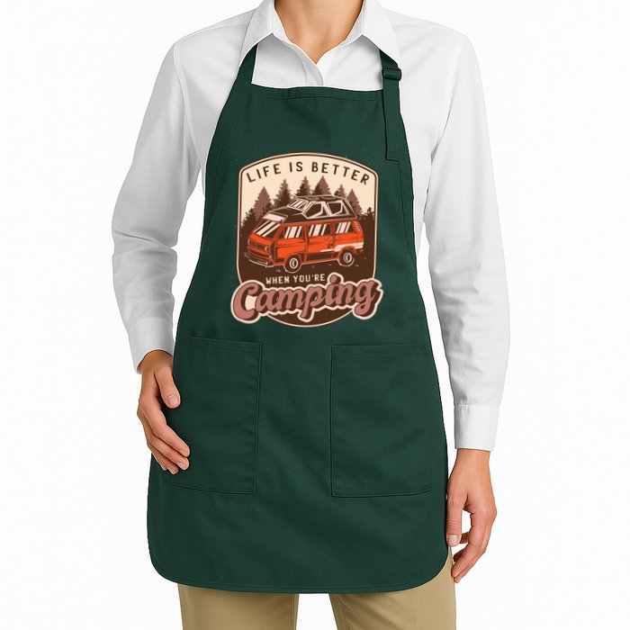 Life Is Better When You're Camping Vintage Apron