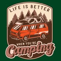 Life Is Better When You're Camping Vintage Apron