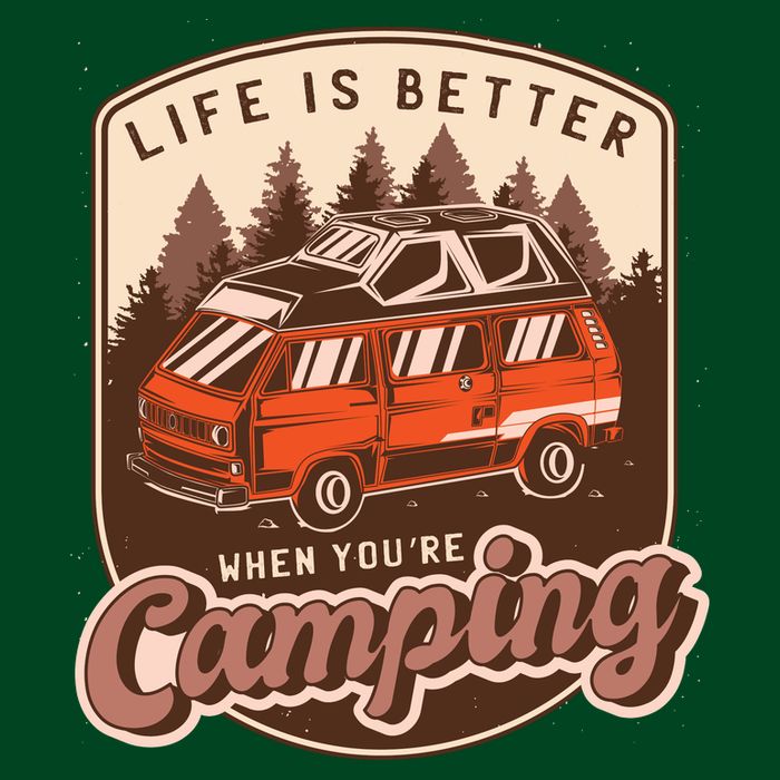 Life Is Better When You're Camping Vintage Apron
