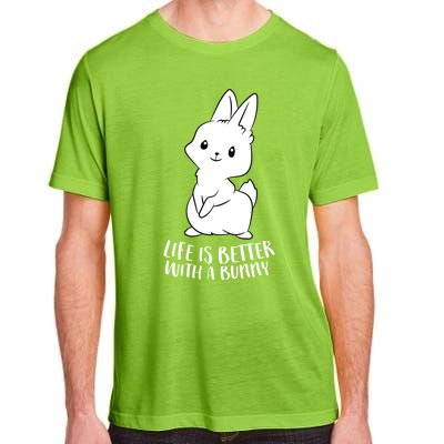 Life Is Better With A Bunny Cute Bunny Rabbit Lover Gift Adult ChromaSoft Performance T-Shirt