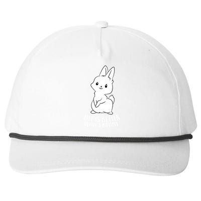 Life Is Better With A Bunny Cute Bunny Rabbit Lover Gift Snapback Five-Panel Rope Hat