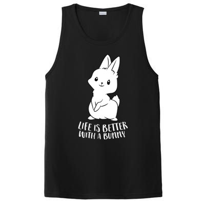 Life Is Better With A Bunny Cute Bunny Rabbit Lover Gift PosiCharge Competitor Tank