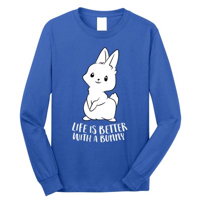 Life Is Better With A Bunny Cute Bunny Rabbit Lover Gift Long Sleeve Shirt