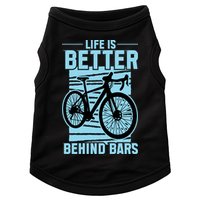 Life Is Better Behind Bars Graphic Bicycle Cycling Meaningful Gift Doggie Tank