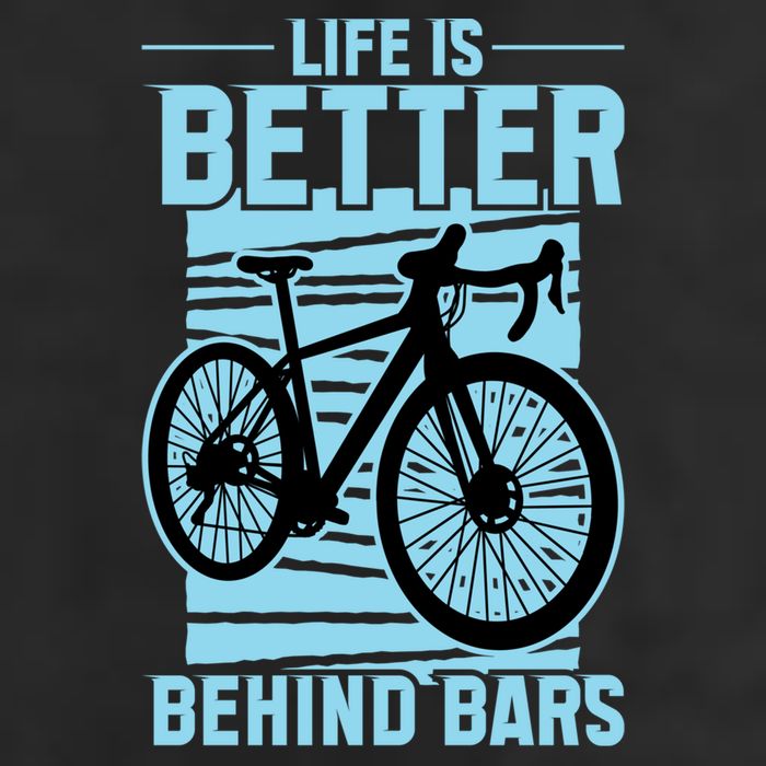 Life Is Better Behind Bars Graphic Bicycle Cycling Meaningful Gift 25L Jumbo Tote
