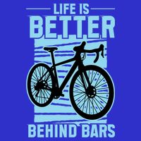 Life Is Better Behind Bars Graphic Bicycle Cycling Meaningful Gift 16 in Basic Backpack