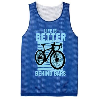 Life Is Better Behind Bars Graphic Bicycle Cycling Meaningful Gift Mesh Reversible Basketball Jersey Tank