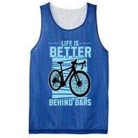 Life Is Better Behind Bars Graphic Bicycle Cycling Meaningful Gift Mesh Reversible Basketball Jersey Tank