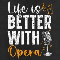 Life Is Better With Opera Music Voice Theater Opera Singer Golf Towel