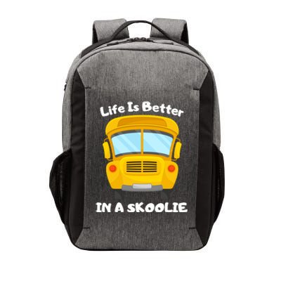 Life Is Better In A Skoolie Funny Skoolie Vector Backpack