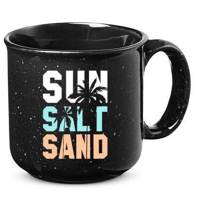 Life Is Better At The Beach Vacation Sun Salt Sand 15oz Campfire Ceramic Mug