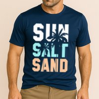 Life Is Better At The Beach Vacation Sun Salt Sand Cooling Performance Crew T-Shirt