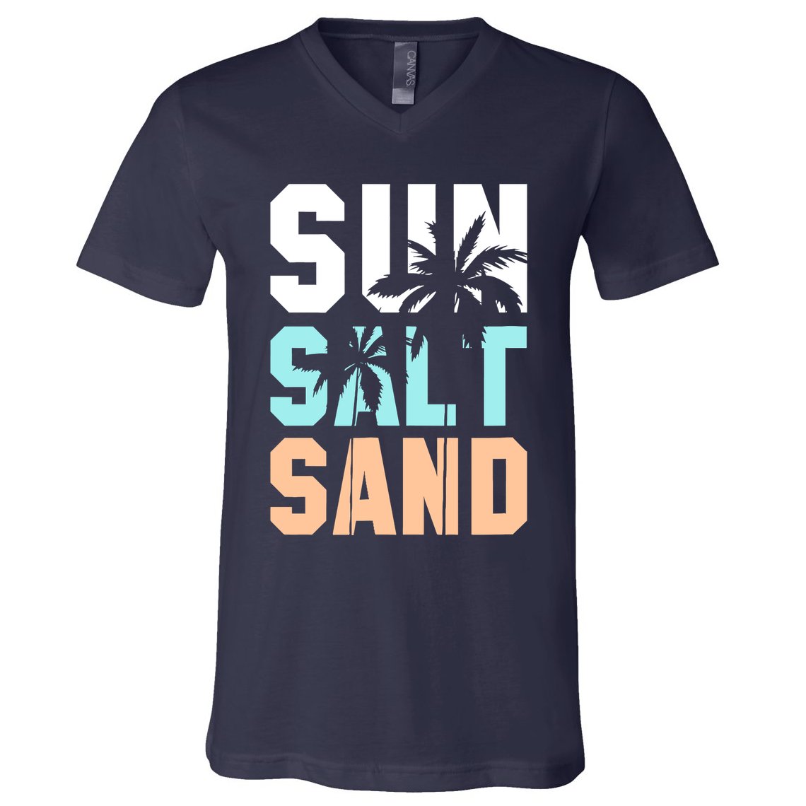 Life Is Better At The Beach Vacation Sun Salt Sand V-Neck T-Shirt