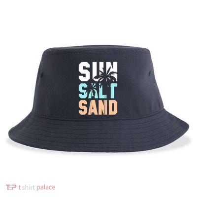 Life Is Better At The Beach Vacation Sun Salt Sand Sustainable Bucket Hat
