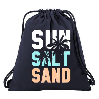 Life Is Better At The Beach Vacation Sun Salt Sand Drawstring Bag