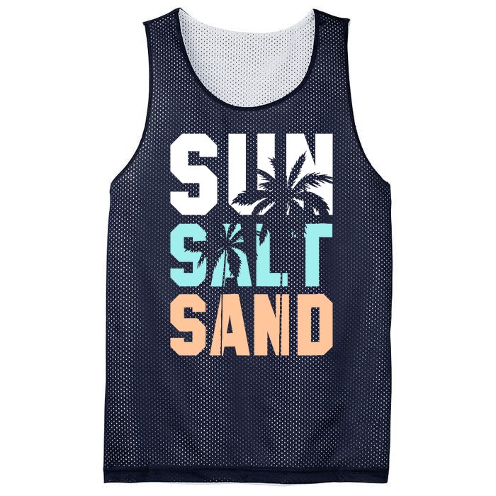 Life Is Better At The Beach Vacation Sun Salt Sand Mesh Reversible Basketball Jersey Tank