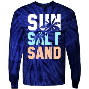 Life Is Better At The Beach Vacation Sun Salt Sand Tie-Dye Long Sleeve Shirt