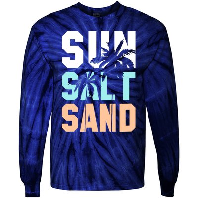 Life Is Better At The Beach Vacation Sun Salt Sand Tie-Dye Long Sleeve Shirt