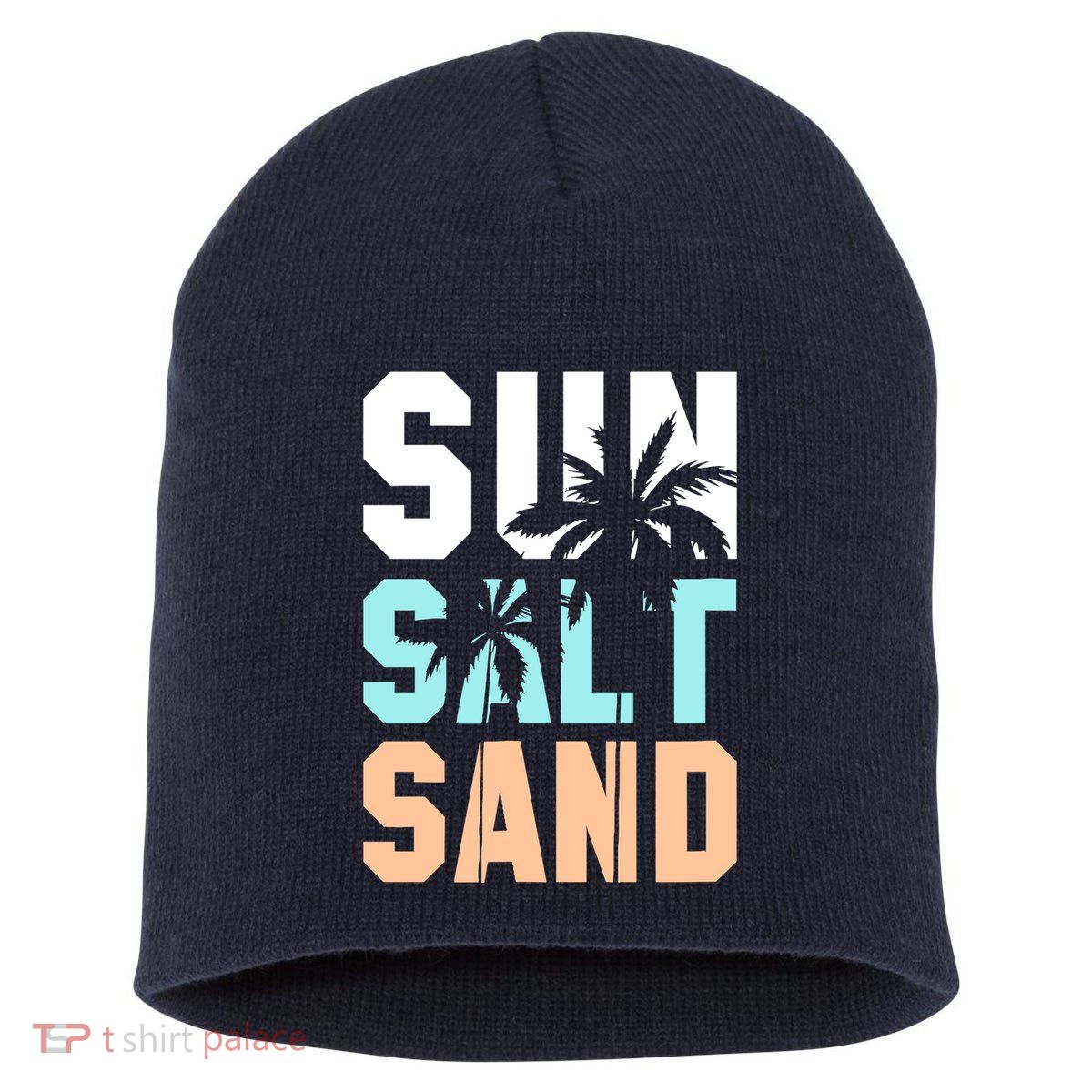 Life Is Better At The Beach Vacation Sun Salt Sand Short Acrylic Beanie