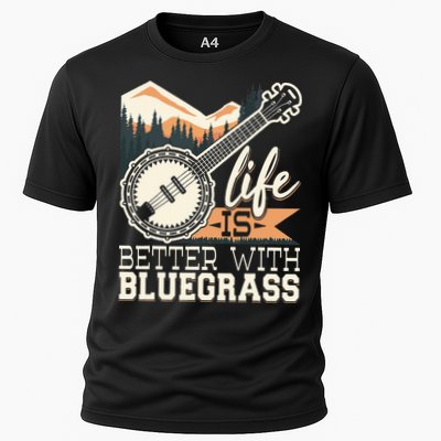 Life Is Better With Bluegrass Banjo Player Musician Performance Shirt