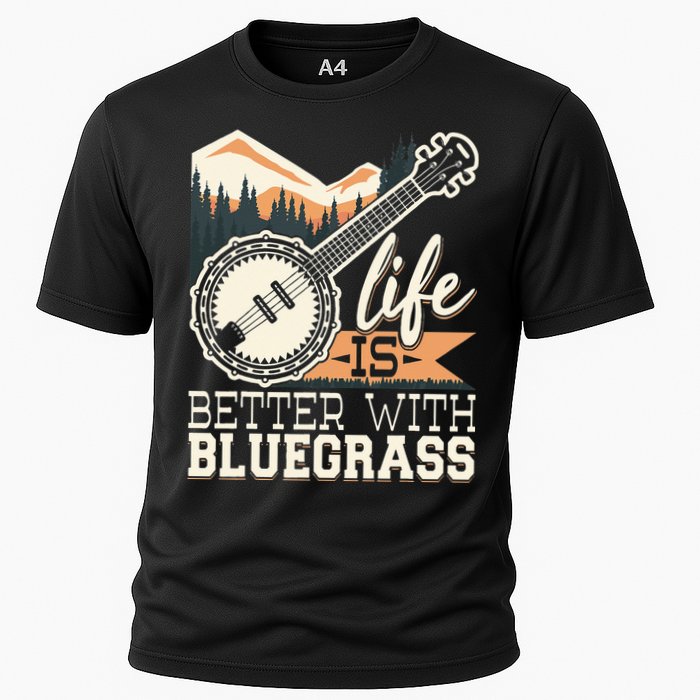 Life Is Better With Bluegrass Banjo Player Musician Performance Shirt