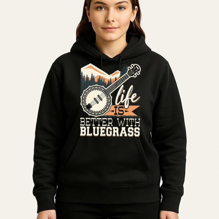 Life Is Better With Bluegrass Banjo Player Musician Hoodie