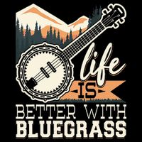 Life Is Better With Bluegrass Banjo Player Musician 16 in Basic Backpack