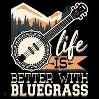 Life Is Better With Bluegrass Banjo Player Musician Mesh Reversible Basketball Jersey Tank