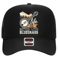 Life Is Better With Bluegrass Banjo Player Musician Trucker Hat