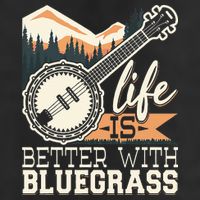 Life Is Better With Bluegrass Banjo Player Musician Trucker Hat