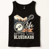 Life Is Better With Bluegrass Banjo Player Musician Tank Top