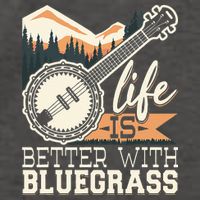 Life Is Better With Bluegrass Banjo Player Musician Vector Backpack