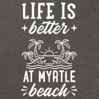 Life Is Better At Myrtle Beach Matching Family Spring Trip Gift Cotton Canvas Backpack