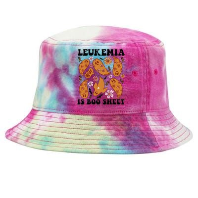 Leukemia Is Boo Sheet Leukemia Cancer Awareness Tie-Dyed Bucket Hat