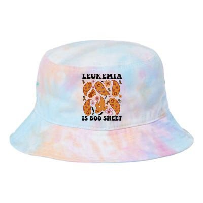 Leukemia Is Boo Sheet Leukemia Cancer Awareness Tie Dye Newport Bucket Hat