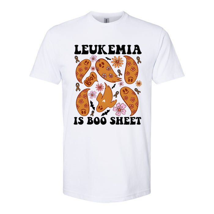 Leukemia Is Boo Sheet Leukemia Cancer Awareness Softstyle CVC T-Shirt