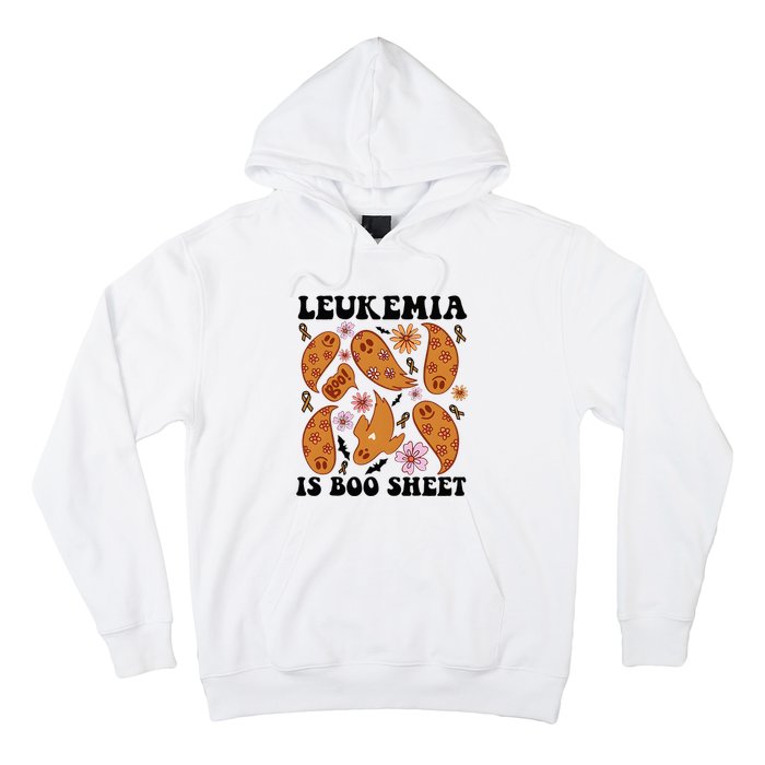 Leukemia Is Boo Sheet Leukemia Cancer Awareness Hoodie