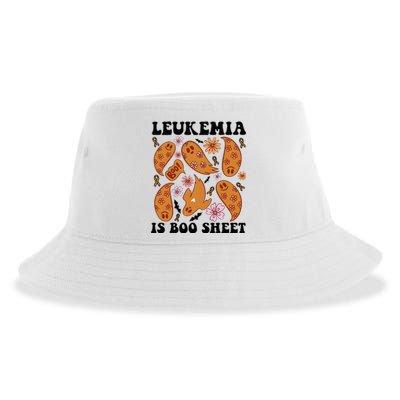 Leukemia Is Boo Sheet Leukemia Cancer Awareness Sustainable Bucket Hat