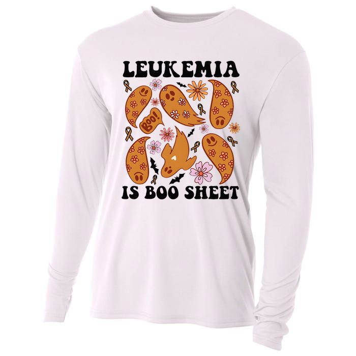 Leukemia Is Boo Sheet Leukemia Cancer Awareness Cooling Performance Long Sleeve Crew