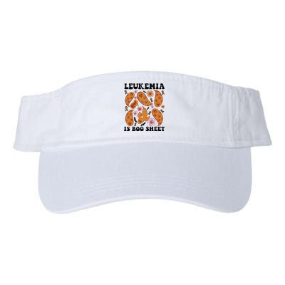 Leukemia Is Boo Sheet Leukemia Cancer Awareness Valucap Bio-Washed Visor