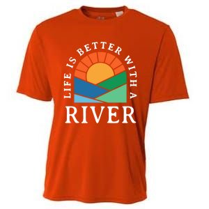 Life Is Better With A River Name Personalized Nickname Gift Cooling Performance Crew T-Shirt