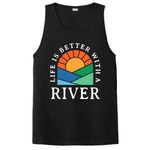 Life Is Better With A River Name Personalized Nickname Gift PosiCharge Competitor Tank