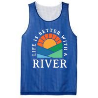 Life Is Better With A River Name Personalized Nickname Gift Mesh Reversible Basketball Jersey Tank