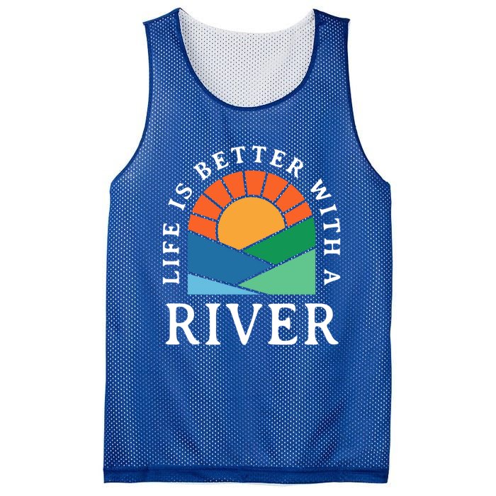 Life Is Better With A River Name Personalized Nickname Gift Mesh Reversible Basketball Jersey Tank