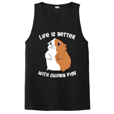 Life Is Better With A Guinea Pig Love Guinea Pigs Funny Gift PosiCharge Competitor Tank