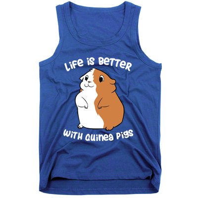 Life Is Better With A Guinea Pig Love Guinea Pigs Funny Gift Tank Top