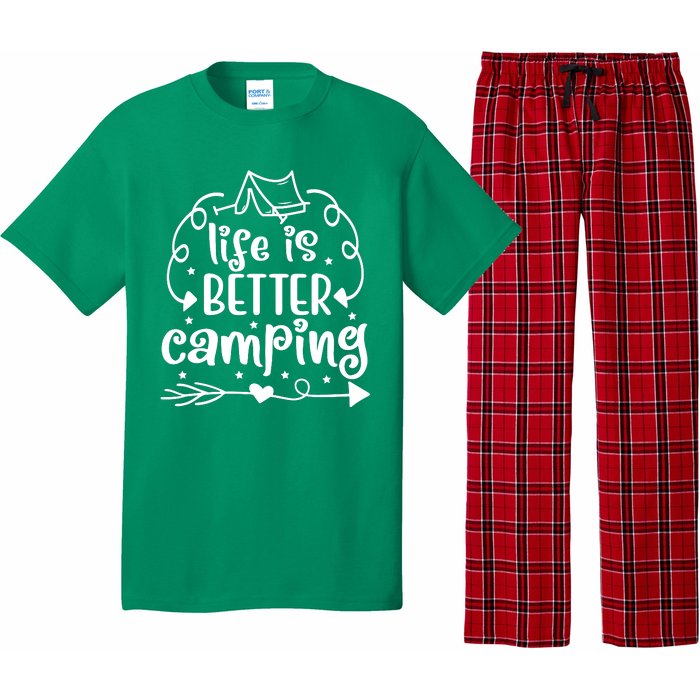 Life Is Better Camping Funny Camping Pajama Set