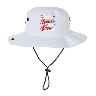 Life Is Better With Snow Christmas Holidays Gift Legacy Cool Fit Booney Bucket Hat